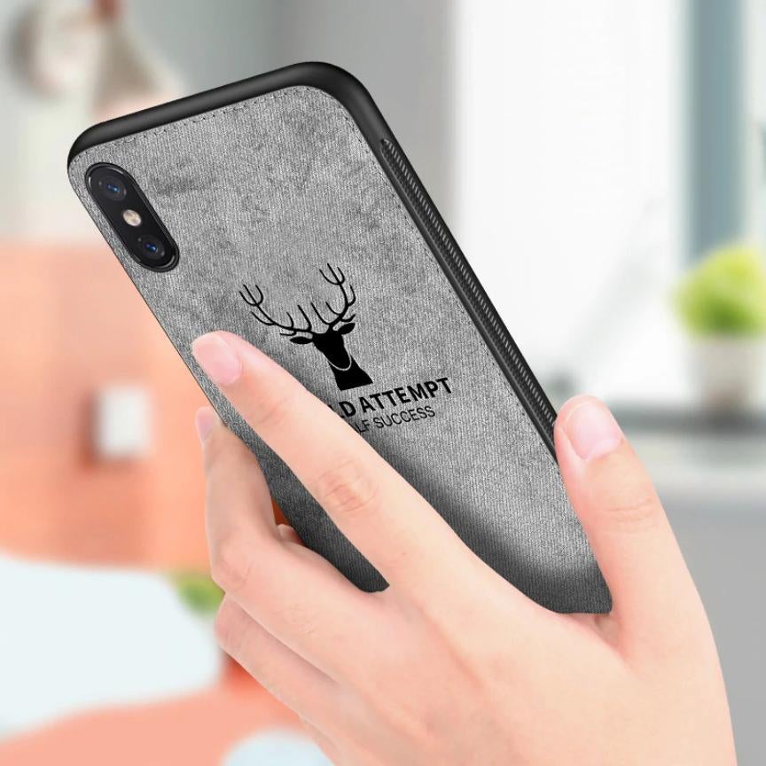 iPhone X Deer Pattern Inspirational Soft Case casemarts