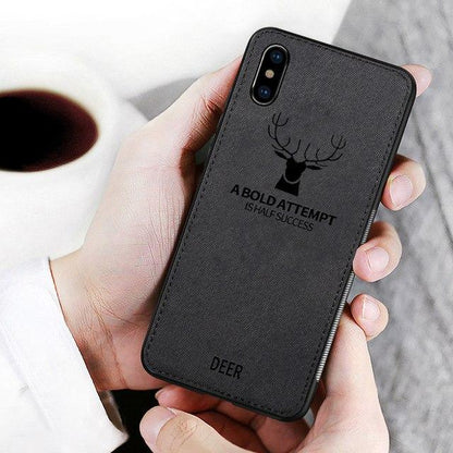 iPhone X Deer Pattern Inspirational Soft Case casemarts