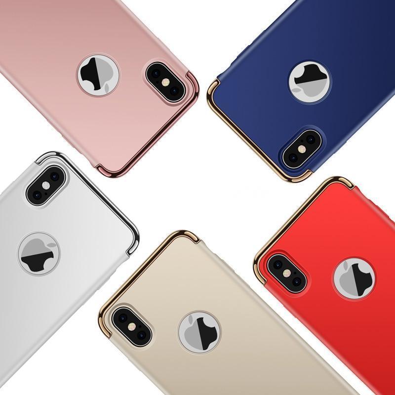 iPhone XS Metal Plating Hard Matte Back Case casemarts