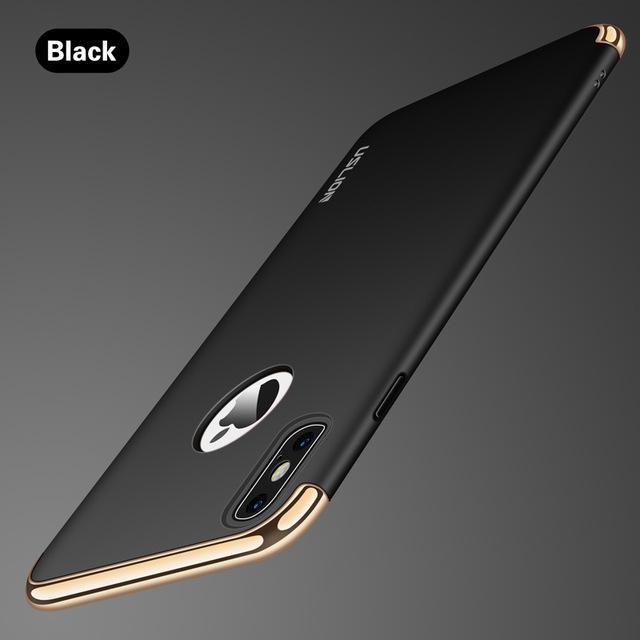 iPhone XS Metal Plating Hard Matte Back Case casemarts