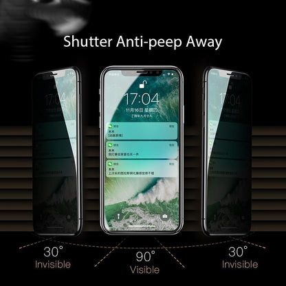 iPhone X Privacy Tempered Glass Screen Protector [Anti-Spy Glass] casemarts