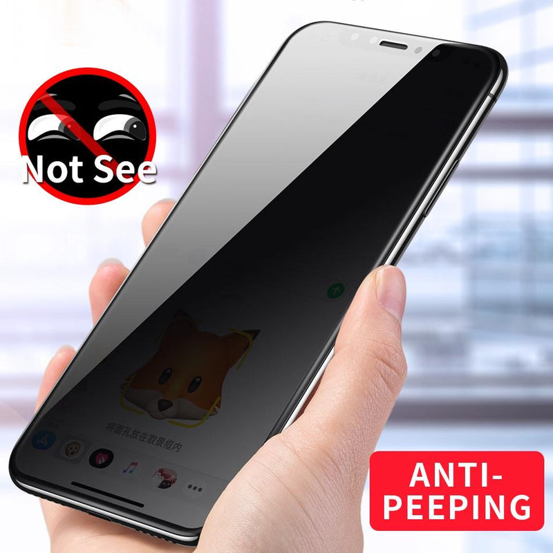 iPhone X Privacy Tempered Glass Screen Protector [Anti-Spy Glass] casemarts