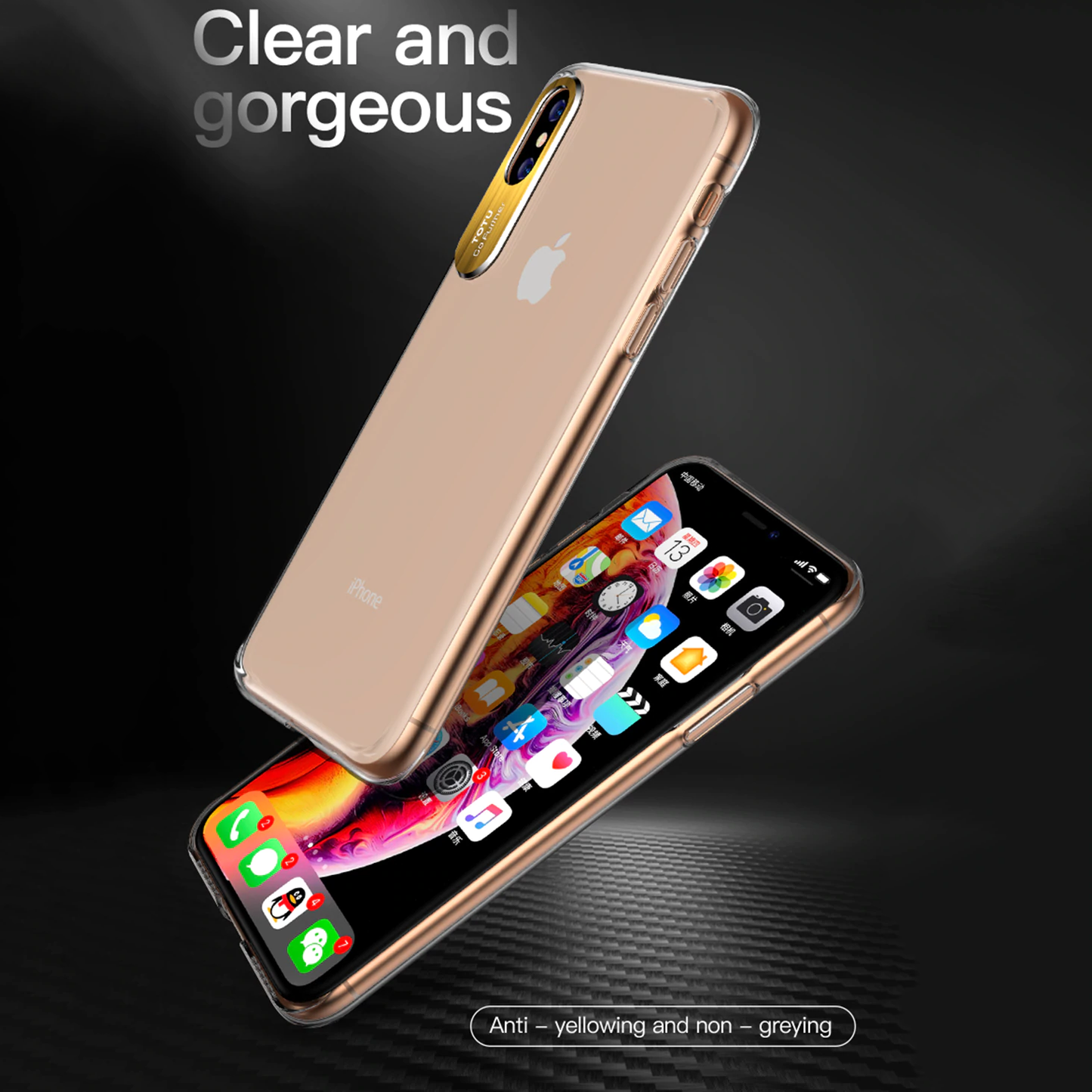 TOTU ® iPhone XS Clear Camera Protective Case casemarts