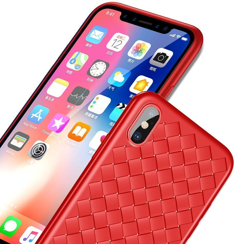 iPhone X Ultra-thin Grid Weaving Case casemarts