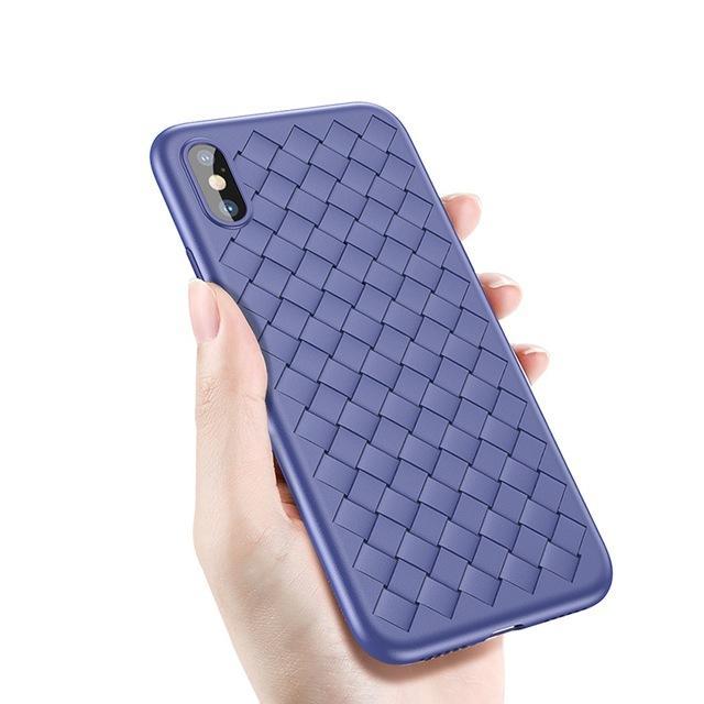 iPhone X Ultra-thin Grid Weaving Case casemarts