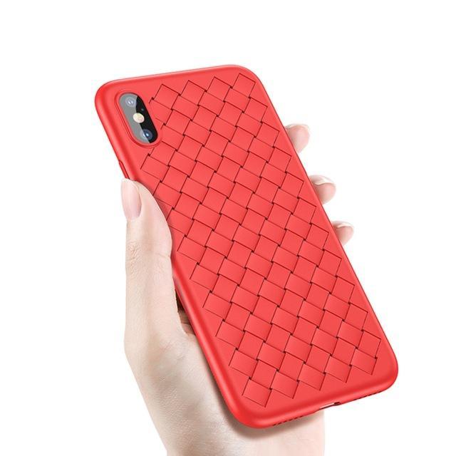 iPhone X Ultra-thin Grid Weaving Case casemarts