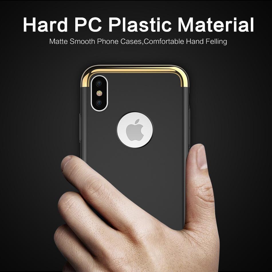 iPhone XS Metal Plating Hard Matte Back Case casemarts