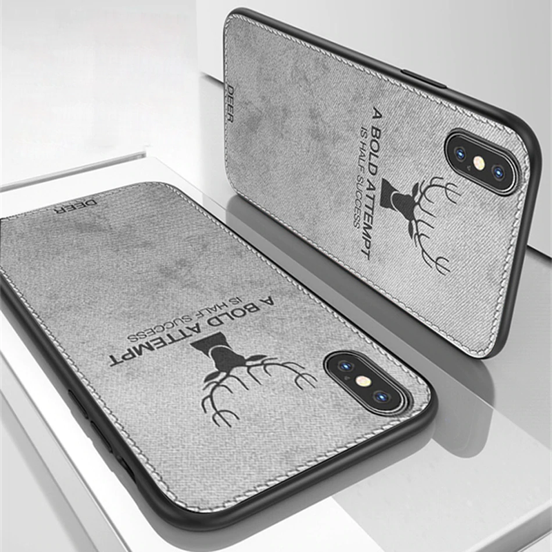 iPhone X Deer Pattern Inspirational Soft Case casemarts