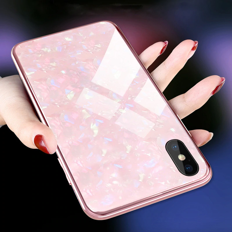 iPhone X Dream Shell Series Textured Marble Case casemarts