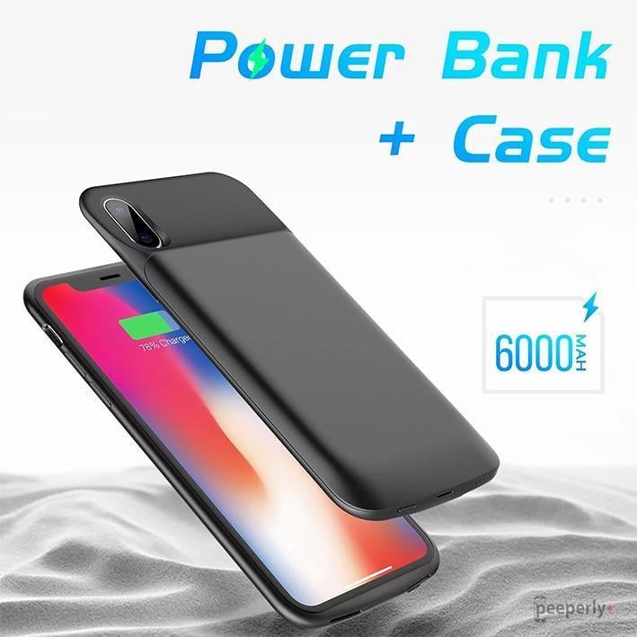 JLW ® iPhone XS Max Portable 5000 mAh Battery Shell Case casemarts