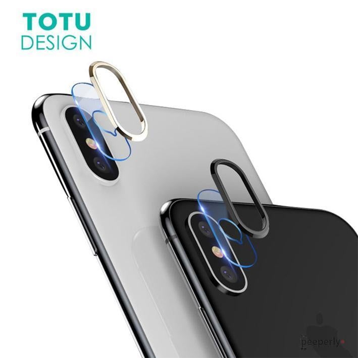 TOTU ® iPhone X Camera Lens Glass Protector and Ring casemarts