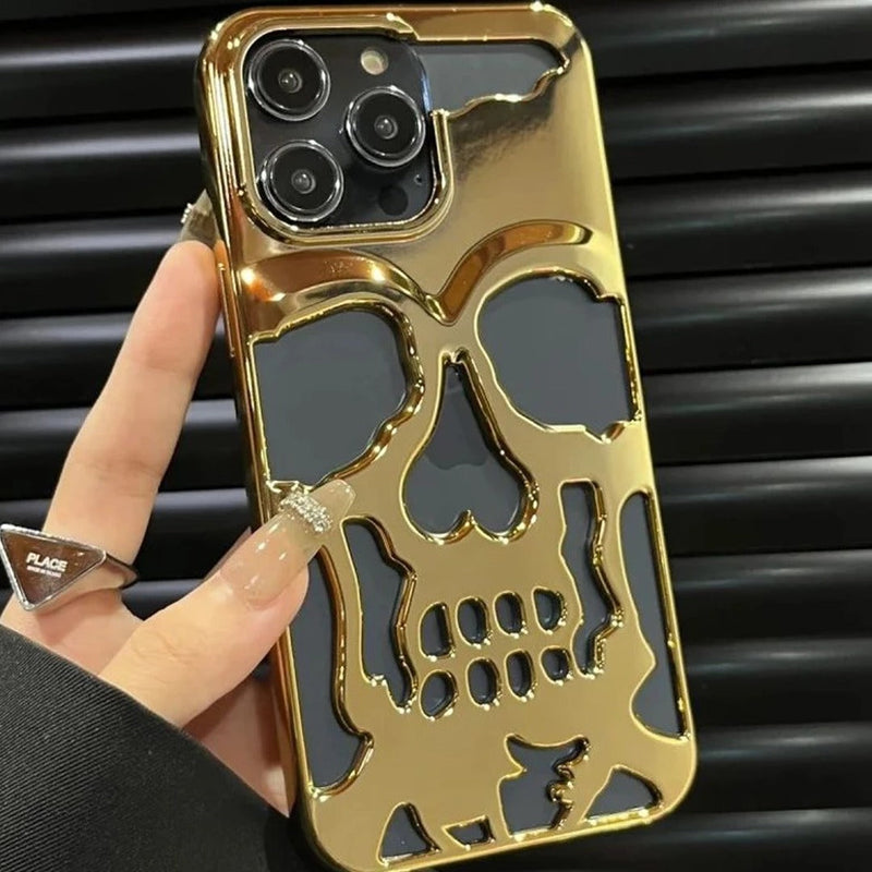 iPhone 12 Series Hollow Skull Design Case casemarts