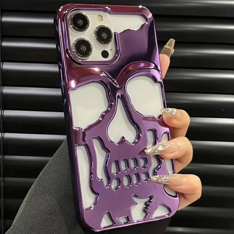 iPhone 12 Series Hollow Skull Design Case casemarts