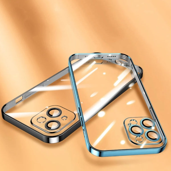 iPhone - Luxury Electroplating Clear Camera Protective Soft TPU Case casemarts