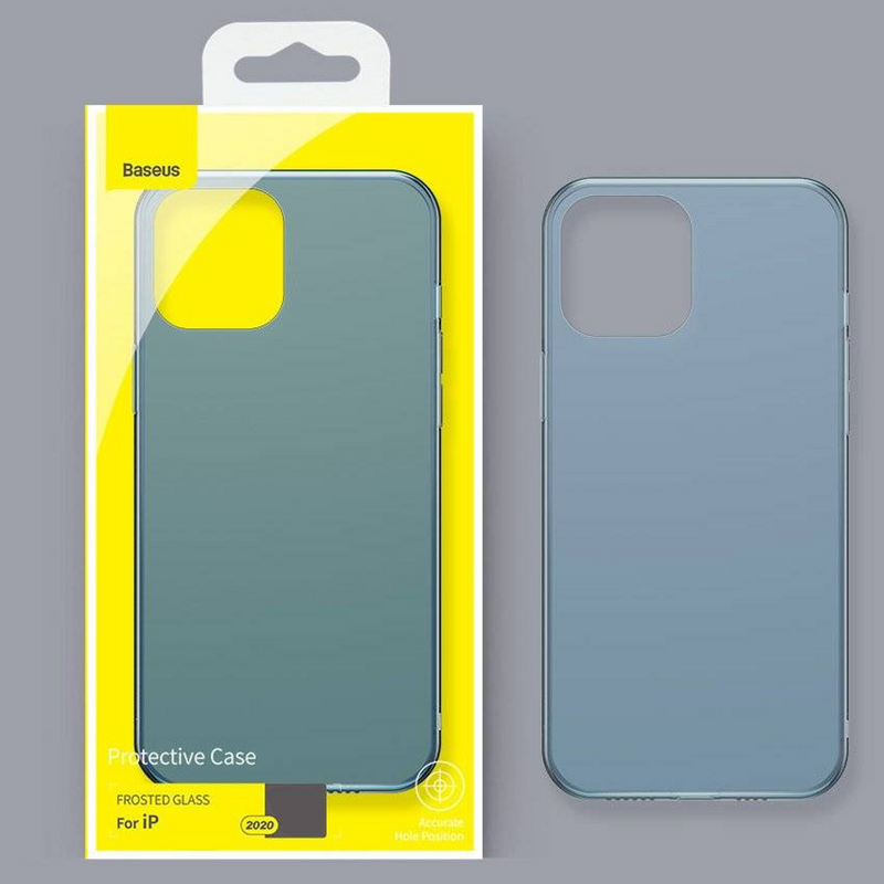 iPhone 12 Series (3 in 1 Combo) Frosted Glass Case With Tempered Glass and Lens Protector casemarts