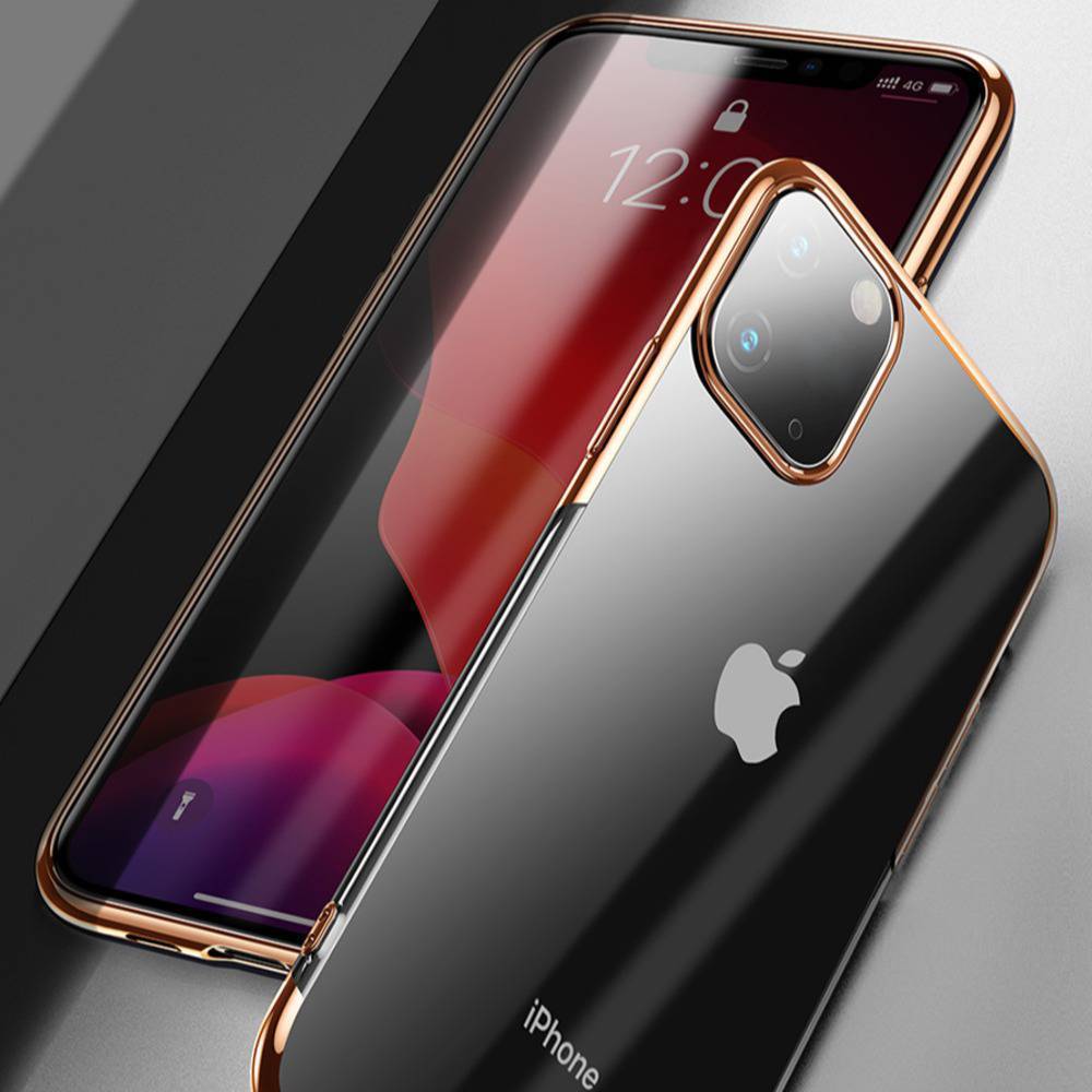 Baseus iPhone 11 Series Ultra-Thin Transparent Sparkling Edge Case casemarts