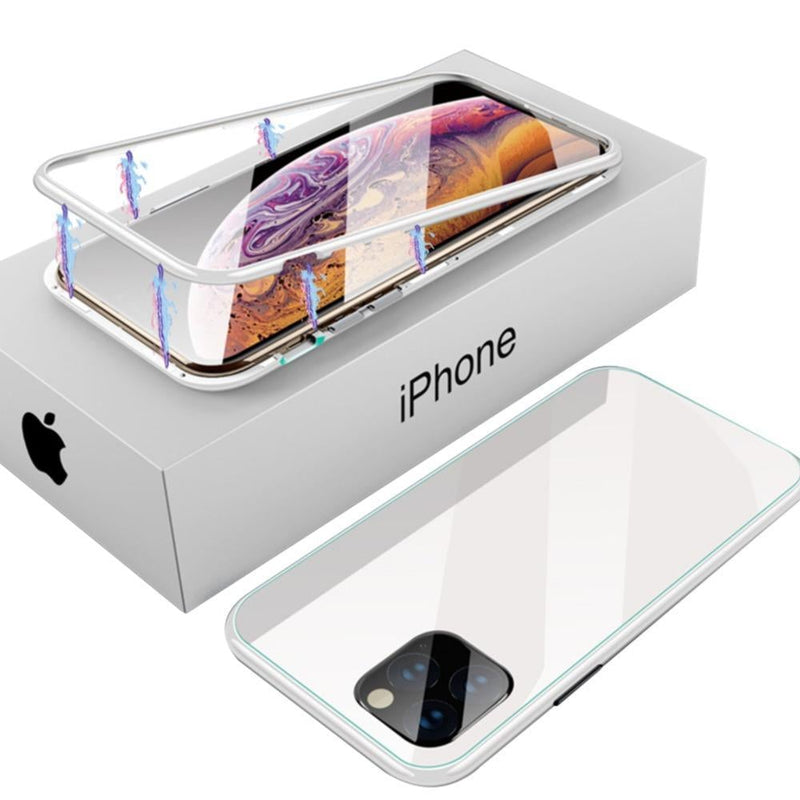 New Electronic Auto-Fit Magnetic Glass Case for iPhone casemarts