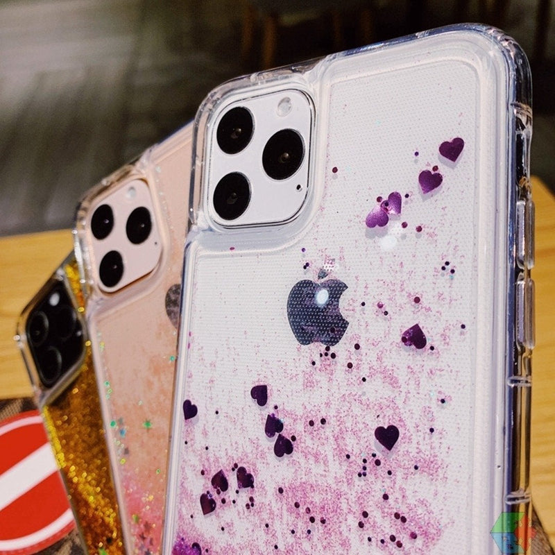 iPhone 11 Series Liquid Glitter Sparkle Shiny Bling Case casemarts