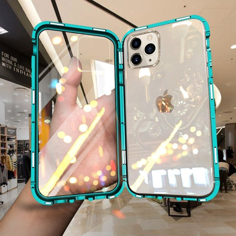 iPhone 11 Series Electronic Auto-Fit (Front+ Back) Glass Magnetic Case casemarts