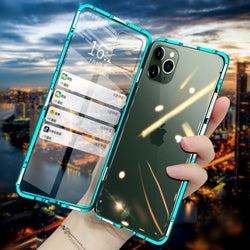 iPhone 11 Series Electronic Auto-Fit (Front+ Back) Glass Magnetic Case casemarts