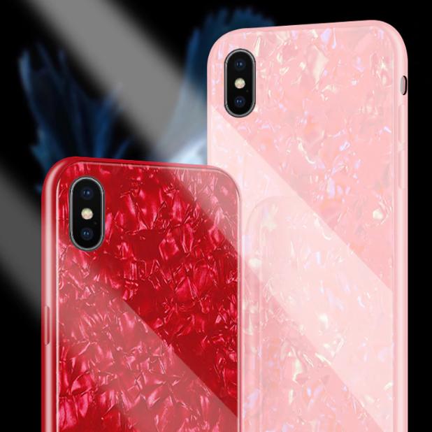 iPhone X Dream Shell Series Textured Marble Case casemarts