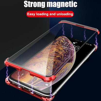 iPhone XR Frameless Auto-Fit (Front+ Back) Magnetic Glass Case casemarts