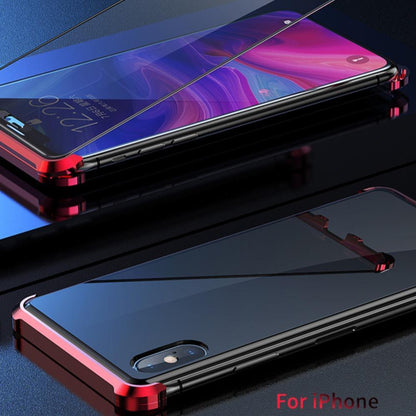 iPhone XR Frameless Auto-Fit (Front+ Back) Magnetic Glass Case casemarts