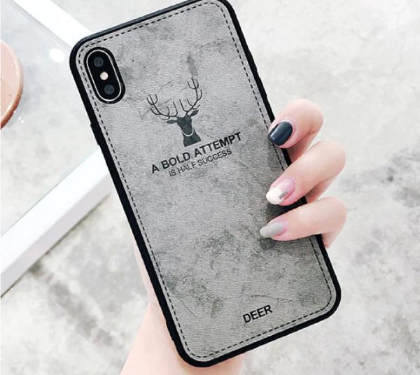 iPhone X Deer Pattern Inspirational Soft Case casemarts