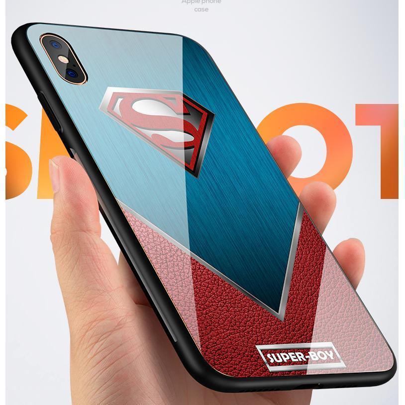 iPhone X Super Hero Series Glass Back Case casemarts