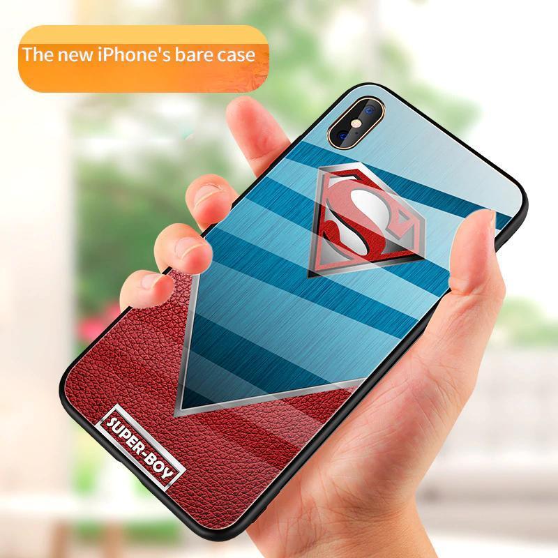 iPhone X Super Hero Series Glass Back Case casemarts