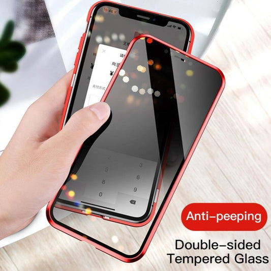 iPhone X Auto-Fit (Front+ Back) Anti Spy Glass Magnetic Case casemarts