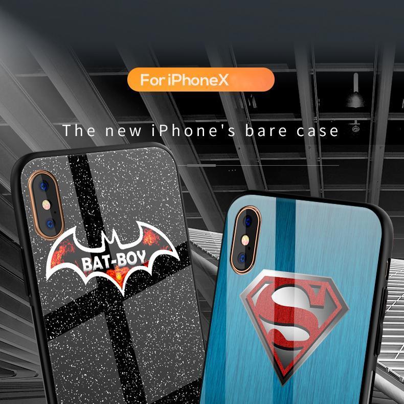 iPhone X Super Hero Series Glass Back Case casemarts