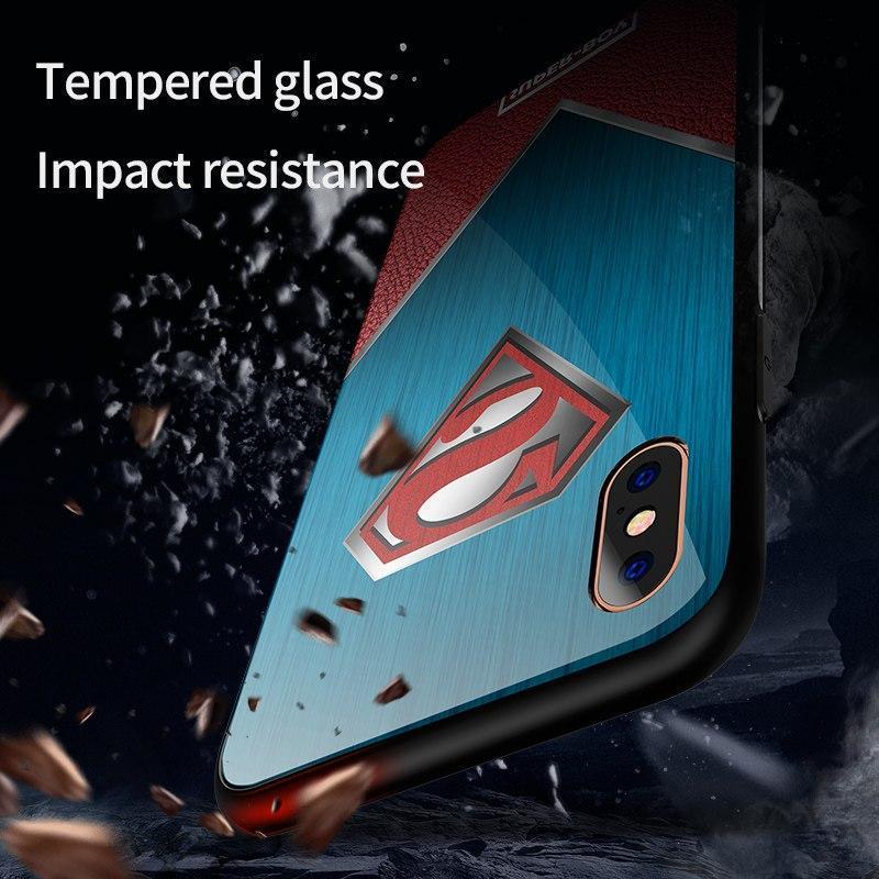 iPhone X Super Hero Series Glass Back Case casemarts