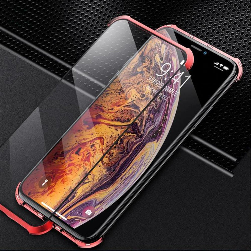 iPhone XR Frameless Auto-Fit (Front+ Back) Magnetic Glass Case casemarts