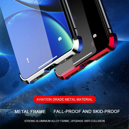 iPhone XR Frameless Auto-Fit (Front+ Back) Magnetic Glass Case casemarts