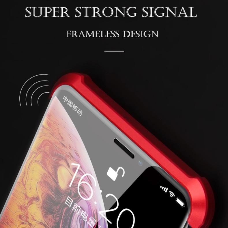 iPhone XR Frameless Auto-Fit (Front+ Back) Magnetic Glass Case casemarts