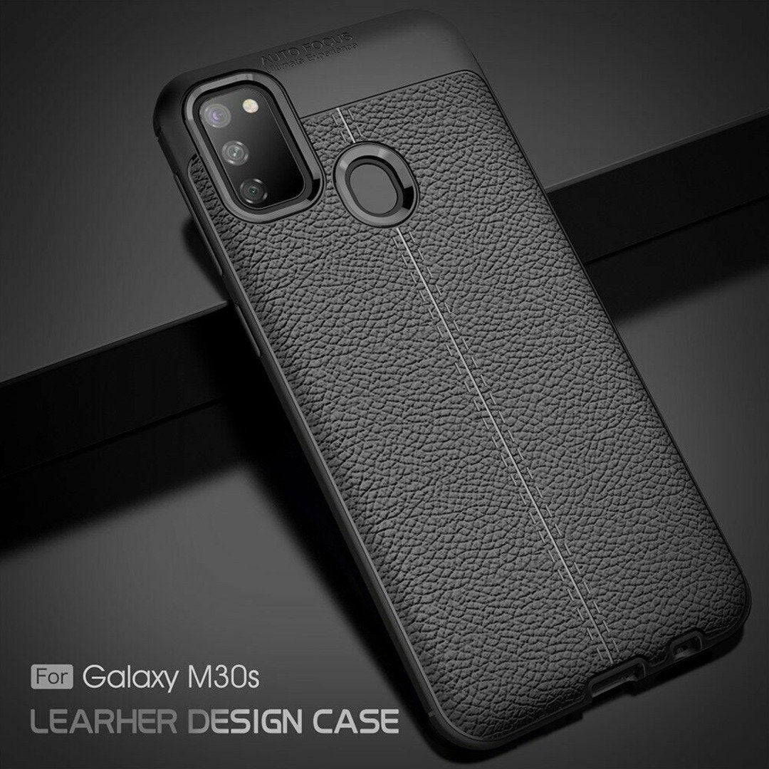 Galaxy M30s Auto Focus Leather Texture Case casemarts