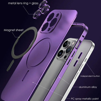 Aluminum Metal Frame Magnetic Case For iPhone pipi