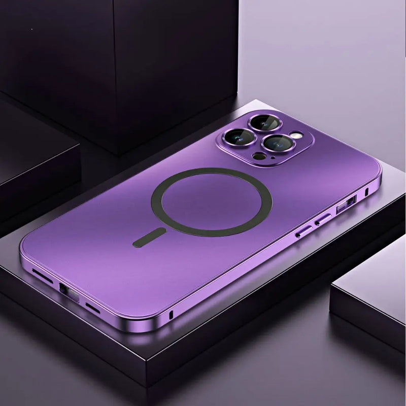 Aluminum Metal Frame Magnetic Case For iPhone pipi