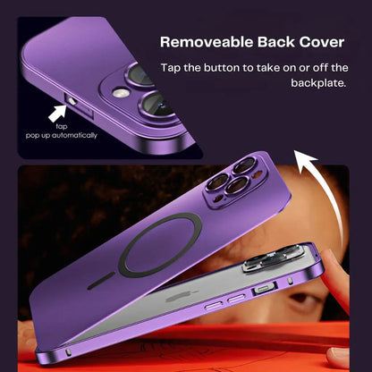 Aluminum Metal Frame Magnetic Case For iPhone pipi