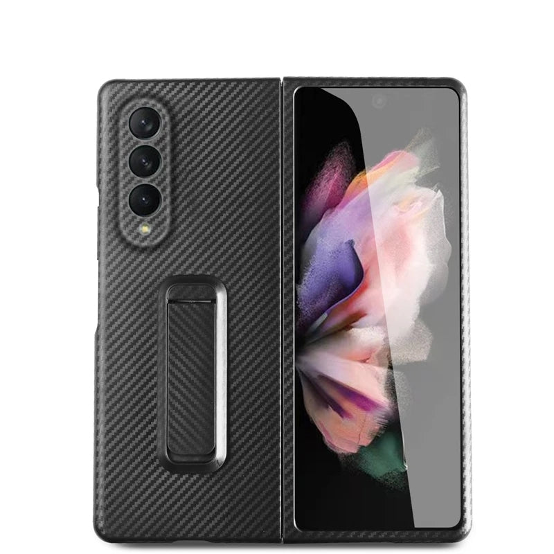 Galaxy Z Fold3 Carbon Fiber Kickstand Case casemarts