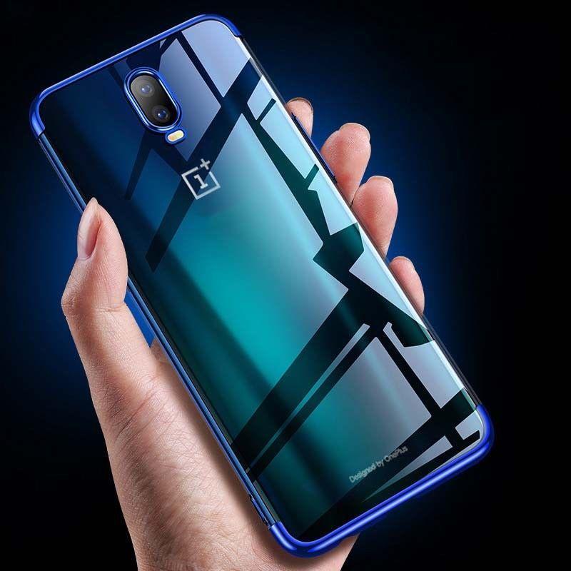 OnePlus 6T Original Electroplating Transparent Back Case casemarts