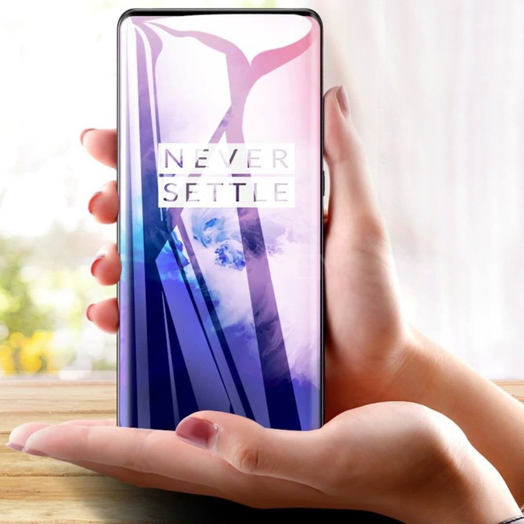 OnePlus 7T Pro Full Coverage Curved Tempered Glass casemarts