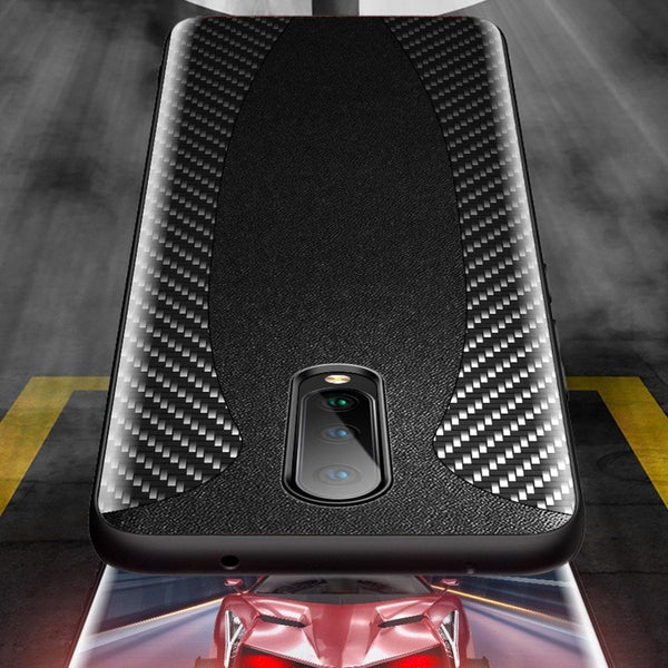 OnePlus 8 Mclaren Style Carbon Leather Texture Case casemarts