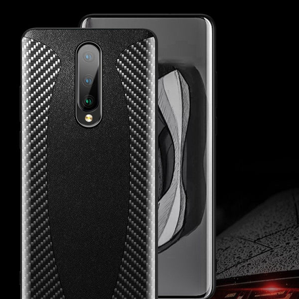 OnePlus 8 Mclaren Style Carbon Leather Texture Case casemarts