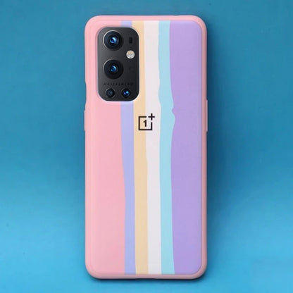 OnePlus 9 Rainbow Liquid Silicone Logo Case casemarts