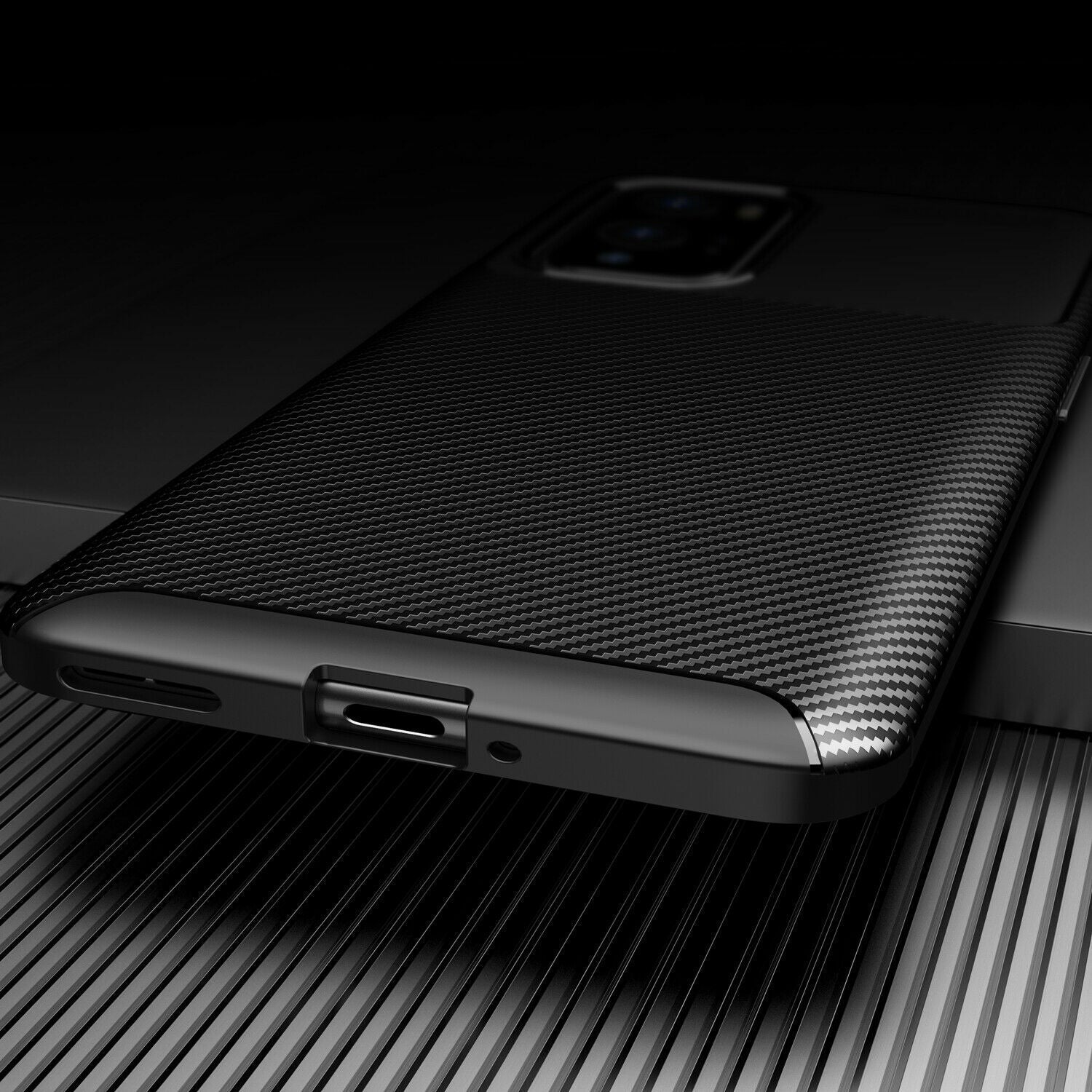 OnePlus Series Frosted Carbon Fiber Shockproof Soft Case casemarts