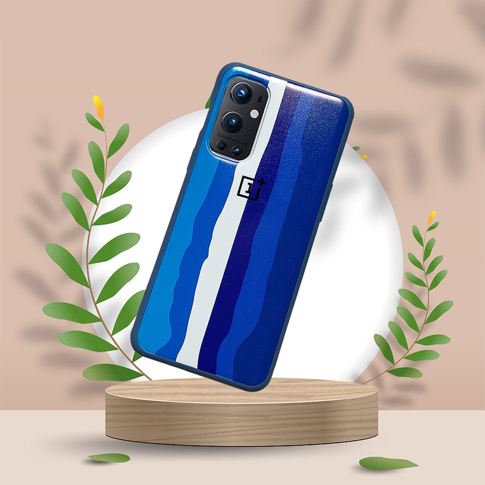 OnePlus 9 Pro Rainbow Liquid Silicone Logo Case casemarts