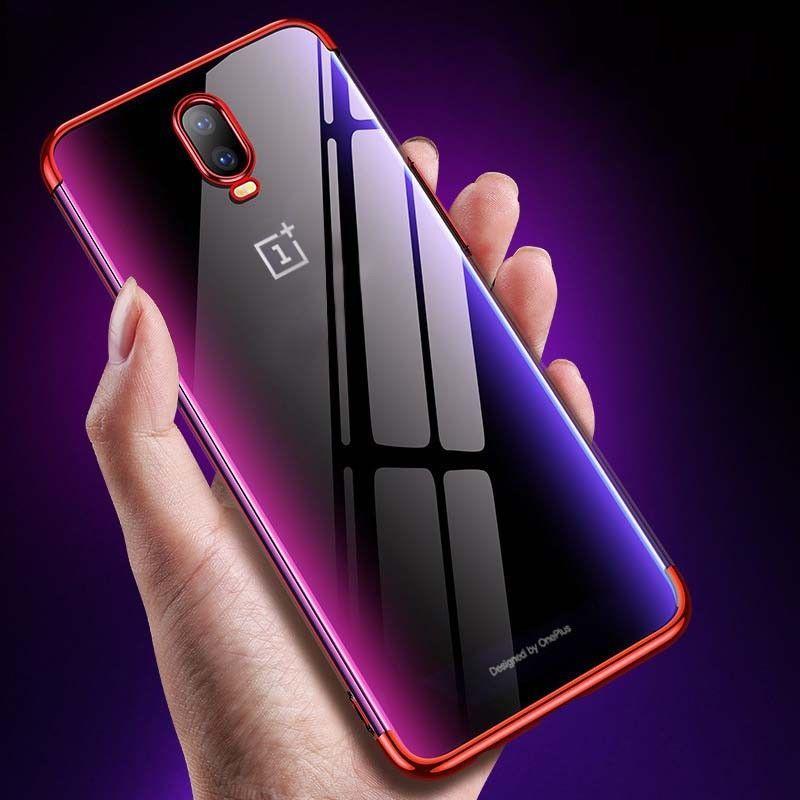 OnePlus 6T Original Electroplating Transparent Back Case casemarts