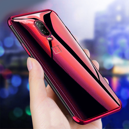 OnePlus 6T Original Electroplating Transparent Back Case casemarts